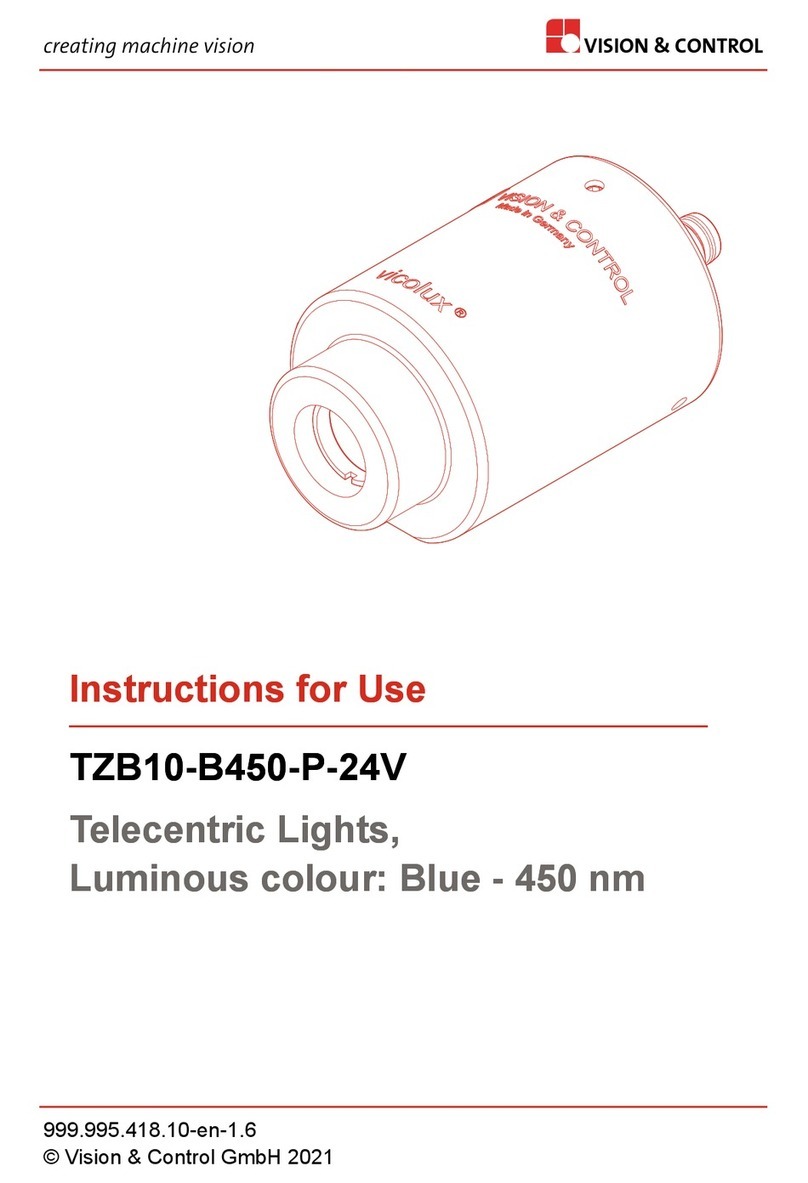 Vision & Control TZB10-B450-P-24V Instructions for use Vision & Control TZB10-B450-P-24V Instructions for use
