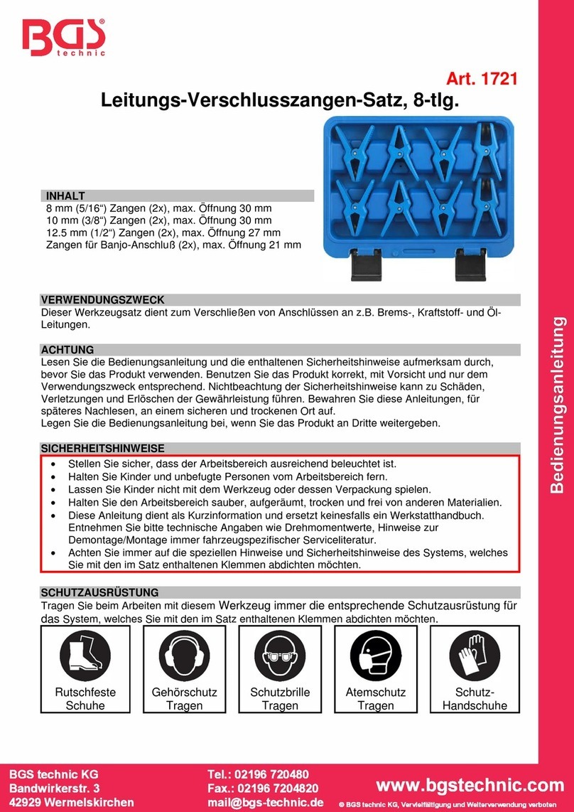 BGS technic 1721 User manual BGS technic 1721 User manual