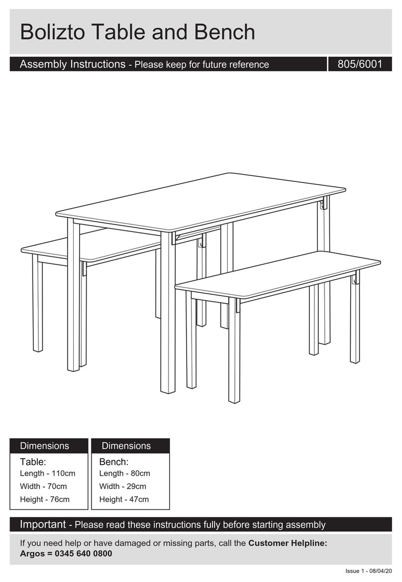 Argos Bolizto 805/6001 Assembly instructions