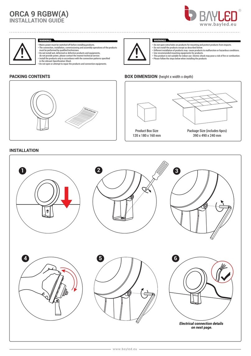 BAYLED ORCA 9 RGBWA User manual