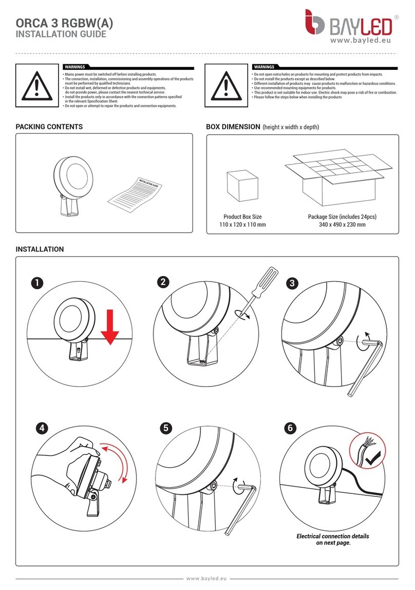 BAYLED ORCA 3 RGBWA User manual