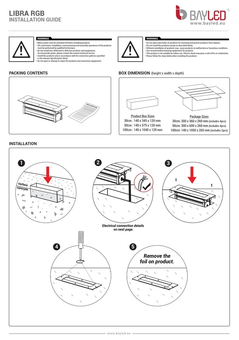 BAYLED LIBRA RGB installation guide
