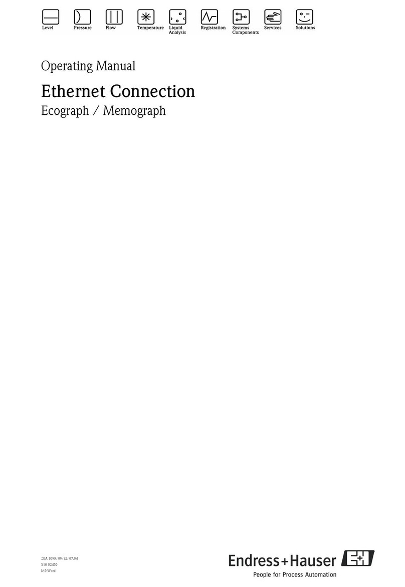 Endress+Hauser eco-graph operating manual