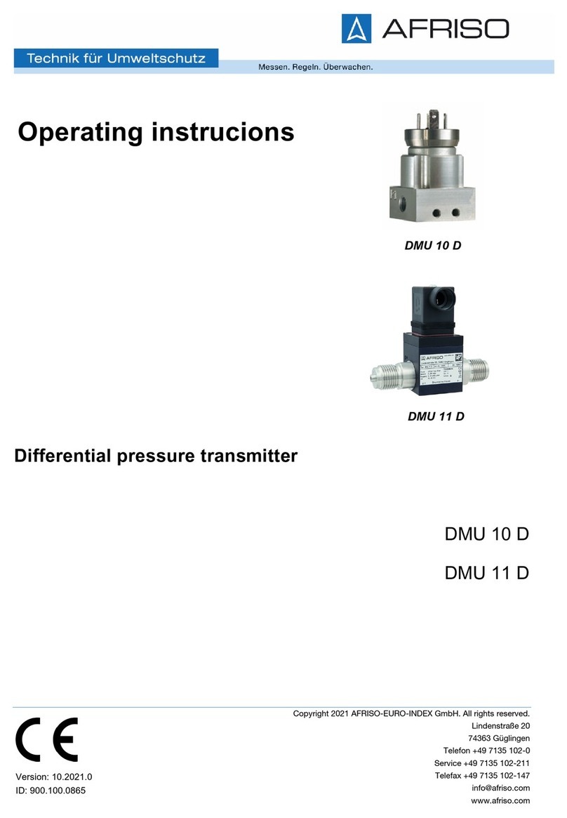 AFRISO DMU 10 D operating instructions