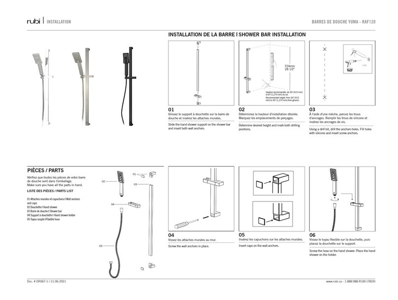 Rubi YUMA RAF120 Installation