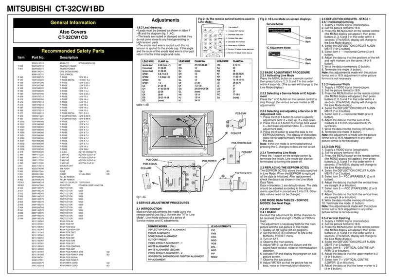 Mitsubishi CT-32CW1BD User manual