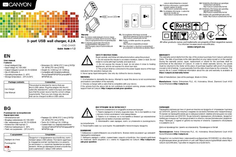 Canyon CNE-CHA05 quick guide