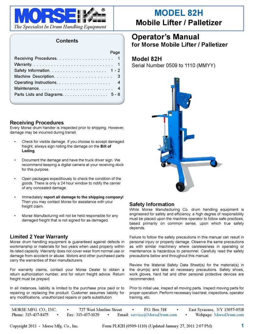 morse 82H Operator's manual