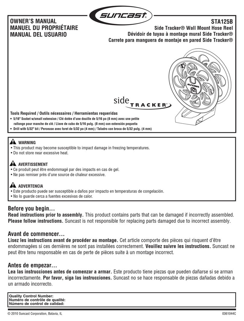 Suncast Side Tracker STA125B User manual Suncast Side Tracker STA125B User manual