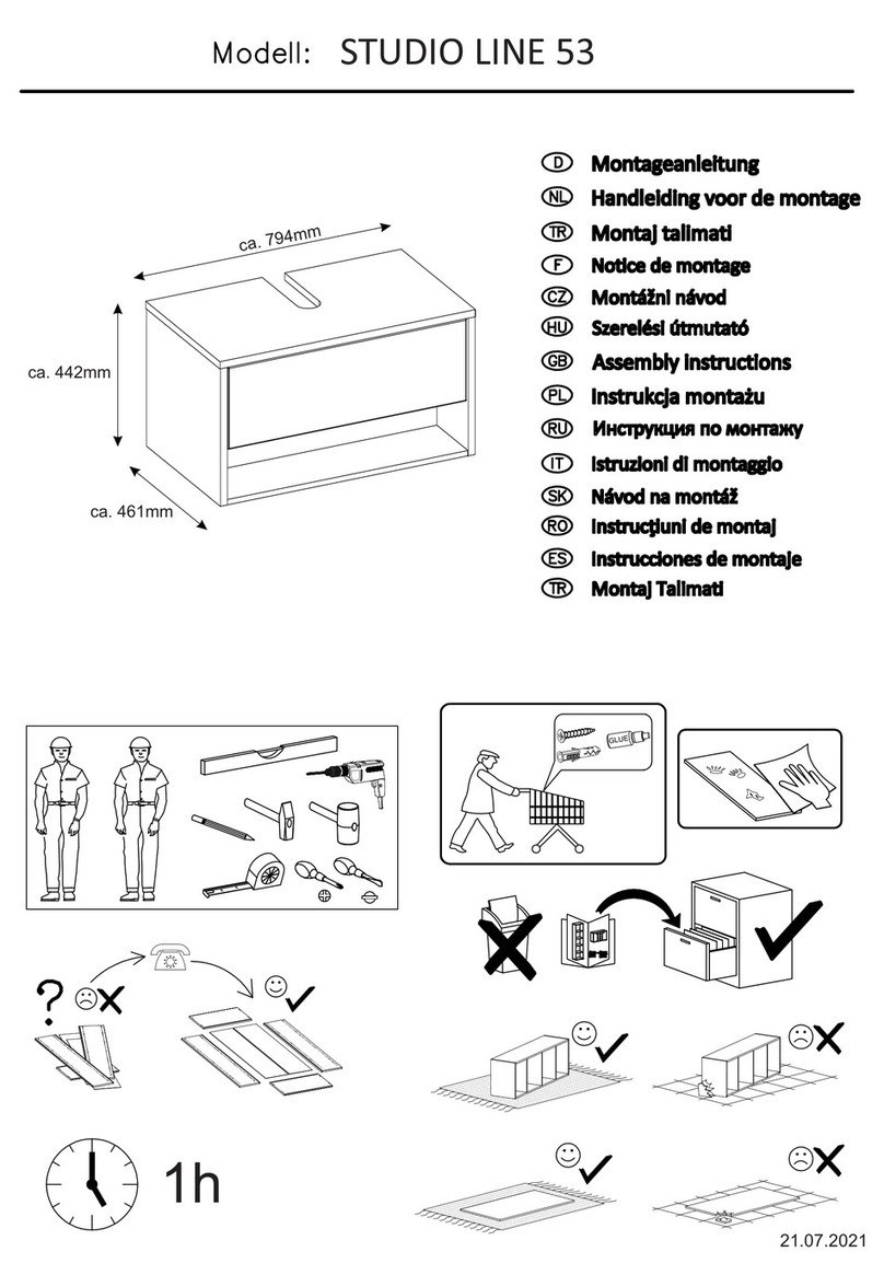 Quelle STUDIO LINE 53 Assembly instructions Quelle STUDIO LINE 53 Assembly instructions