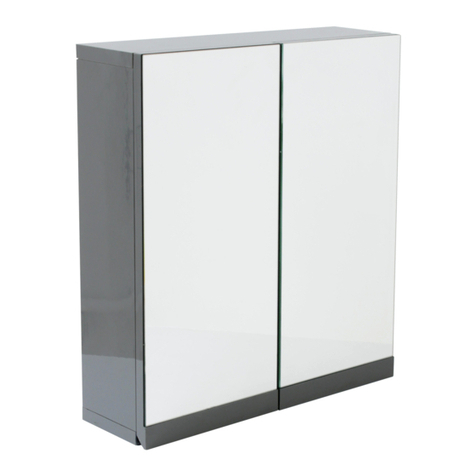 Argos Gloss Double HOME Wall Cabinet Grey quick start guide