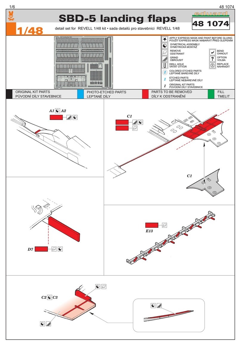 Eduard SBD-5 landing flaps quick start guide