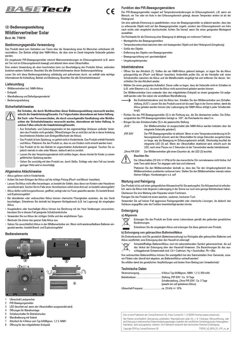 BASETech 710016 User manual