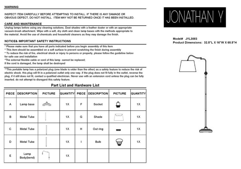 JONATHAN Y JYL3083 User manual JONATHAN Y JYL3083 User manual