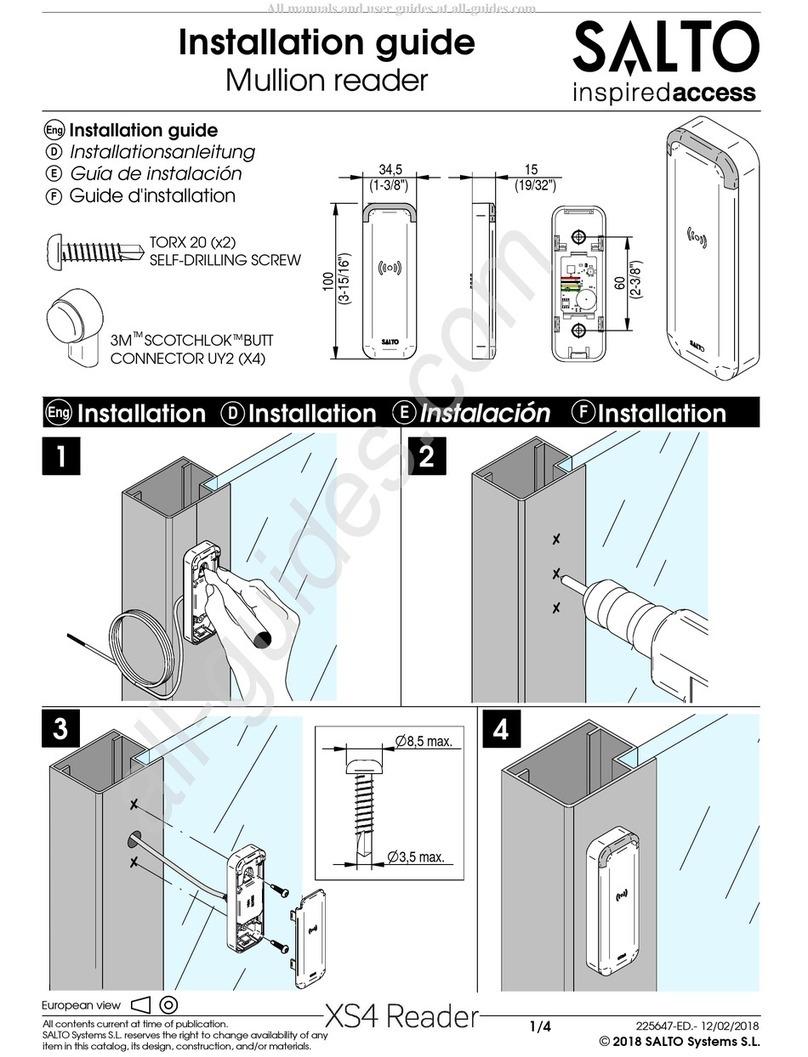 Salto XS4 Series User manual