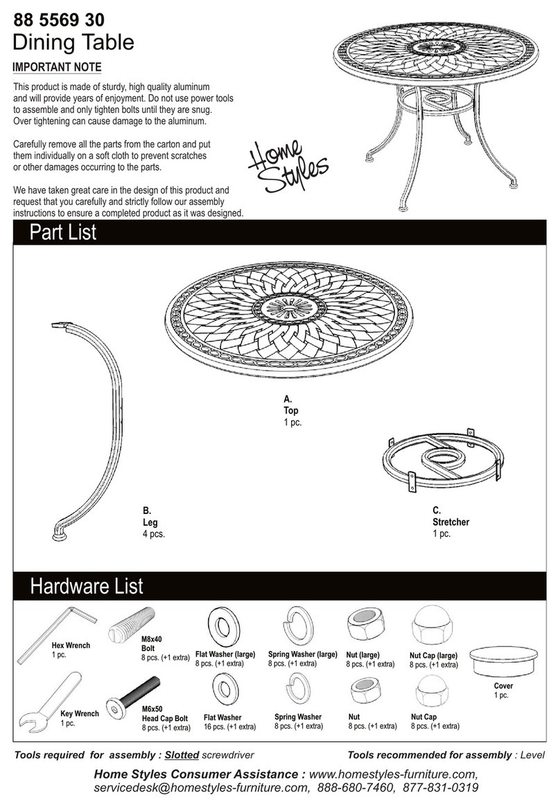Home Styles 88 5569 30 Assembly instructions Home Styles 88 5569 30 Assembly instructions