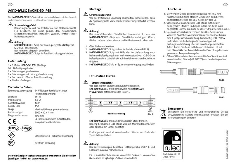 RUTEC VARDAFLEX User manual