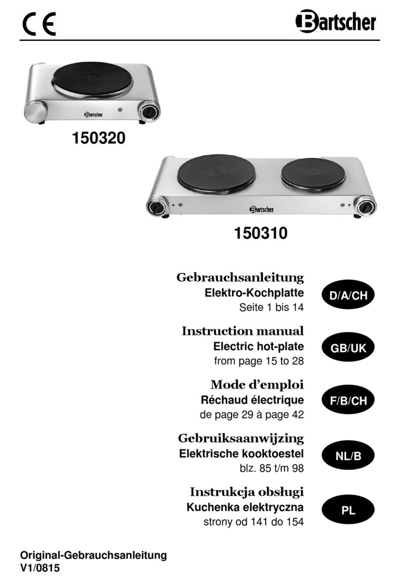 Bartscher 150320 instruction manual