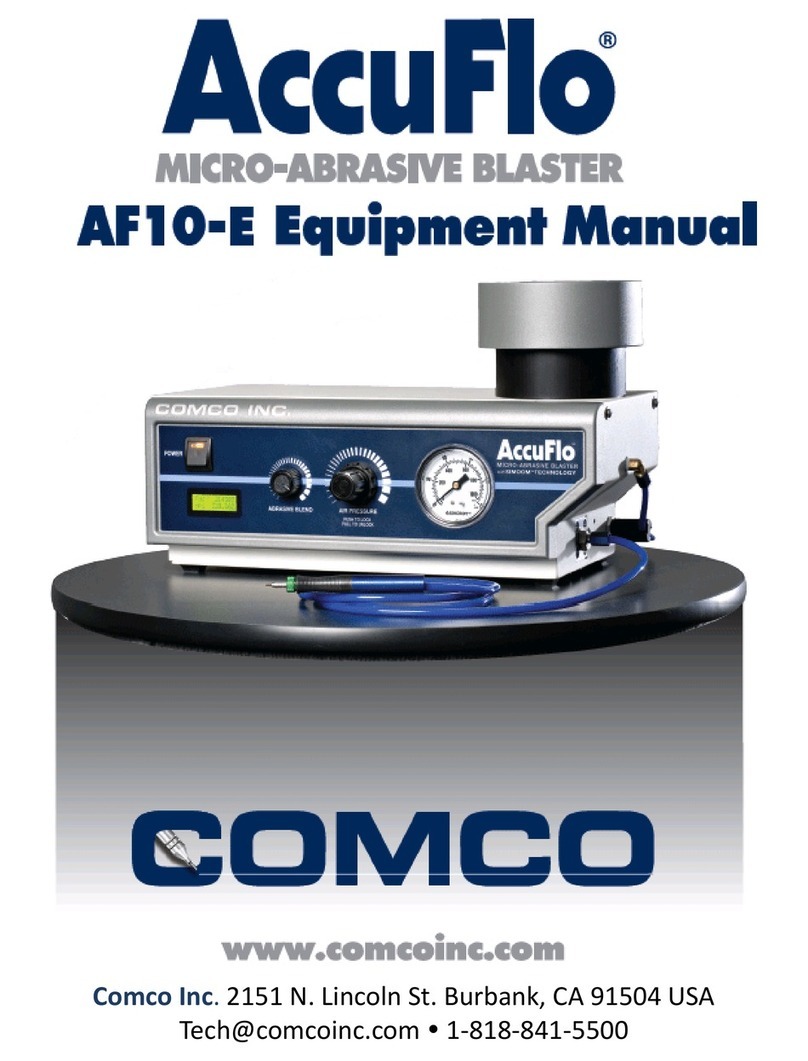 Comco AccuFlo AF10-E Equipment manual