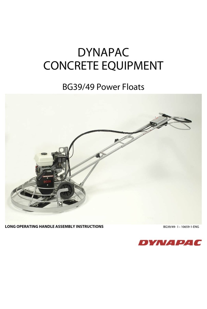 Dynapac BG39 Series Assembly instructions
