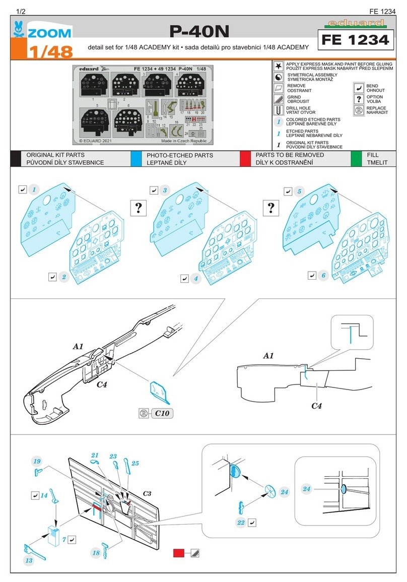 Eduard ZOOM P-40N quick start guide