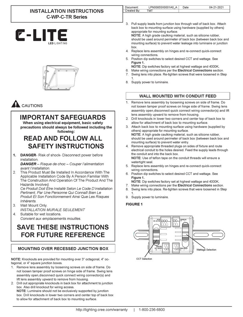 C-LITE C-WP-C-TR Series User manual