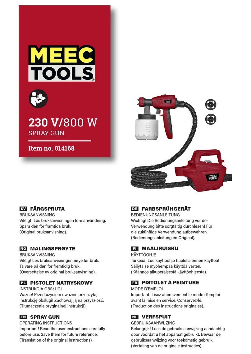 Meec tools 014168 operating instructions