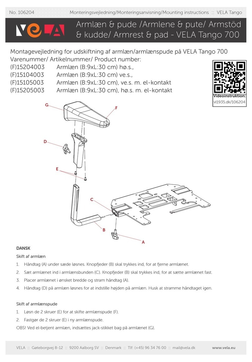 Vela 15204003 User manual Vela 15204003 User manual