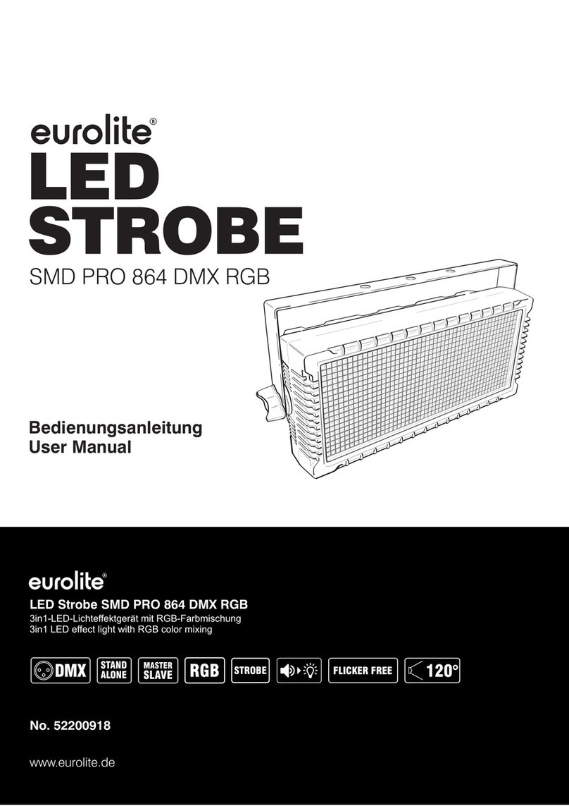 EuroLite LED STROBE SMD PRO 864 DMX RGB user manual