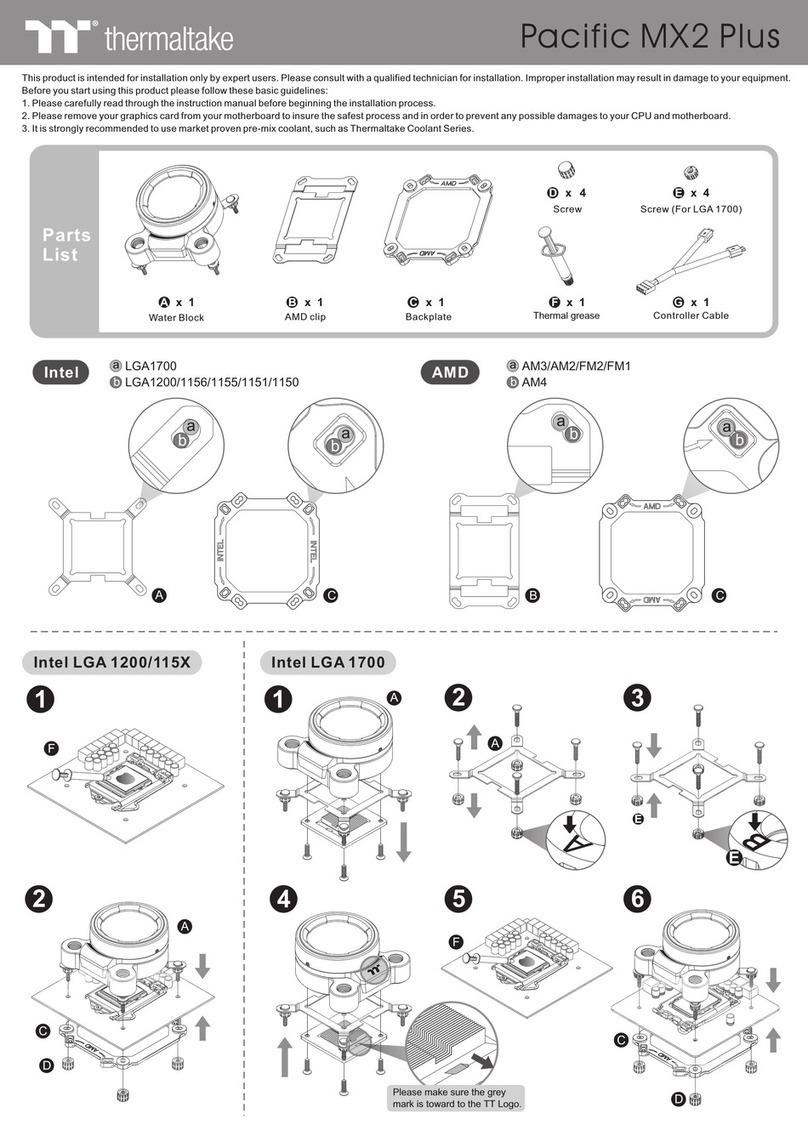 Thermaltake Pacific MX2 Plus quick start guide