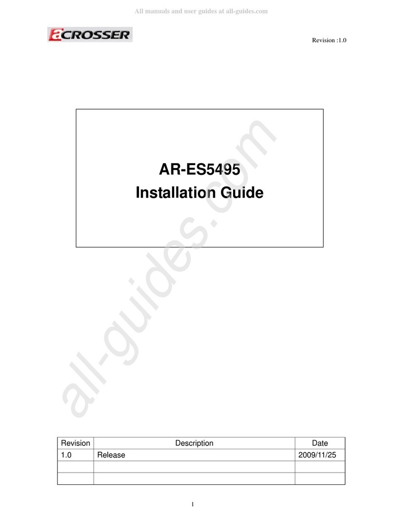 Acrosser Technology AR-ES5495 installation guide