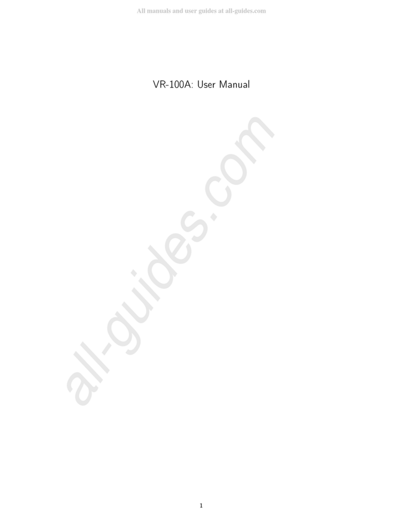 Manovega VR-100A user manual