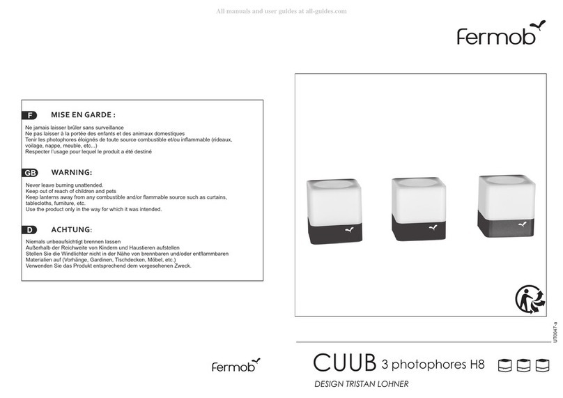 Fermob CUUB quick start guide