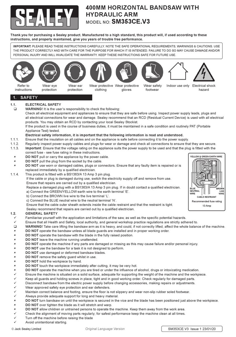 Sealey SM353CE.V3 User manual