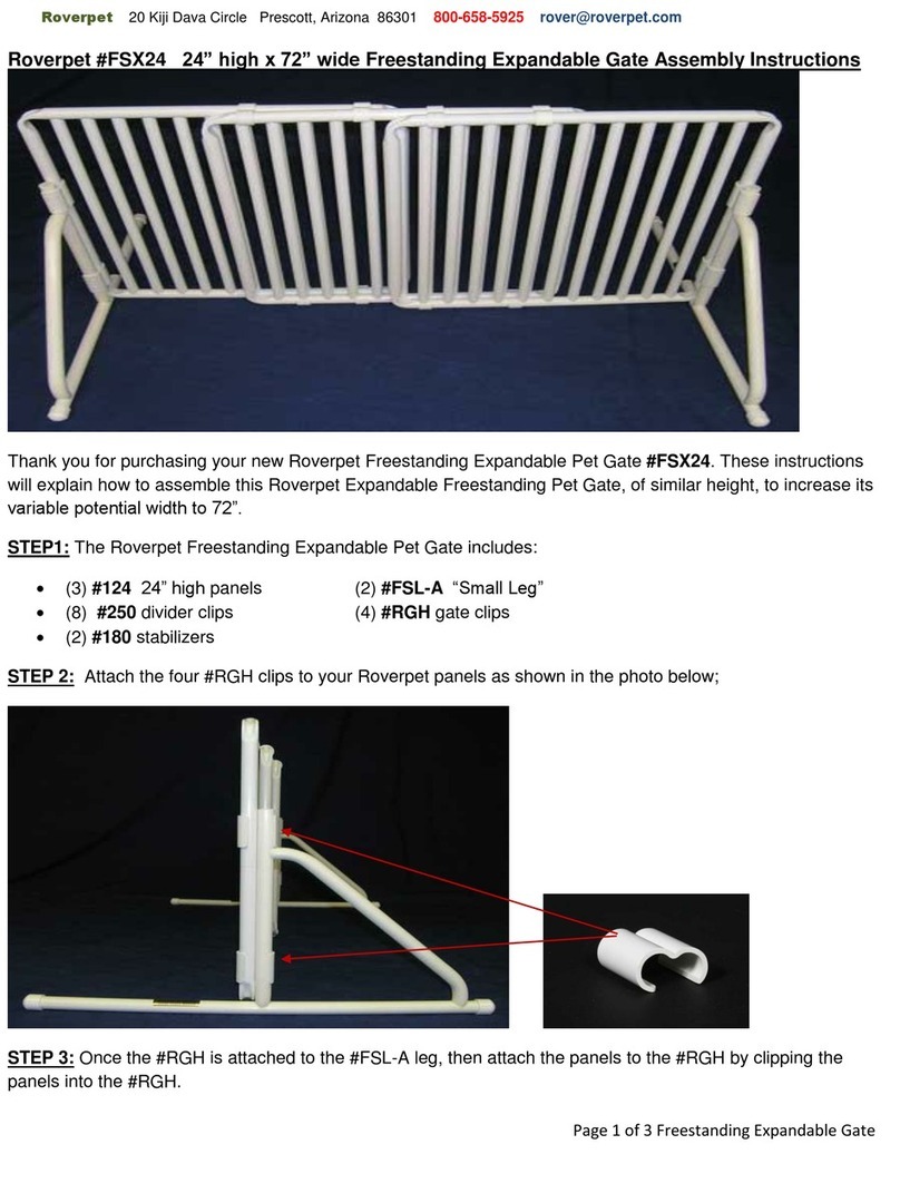 Roverpet FSX24 Assembly instructions
