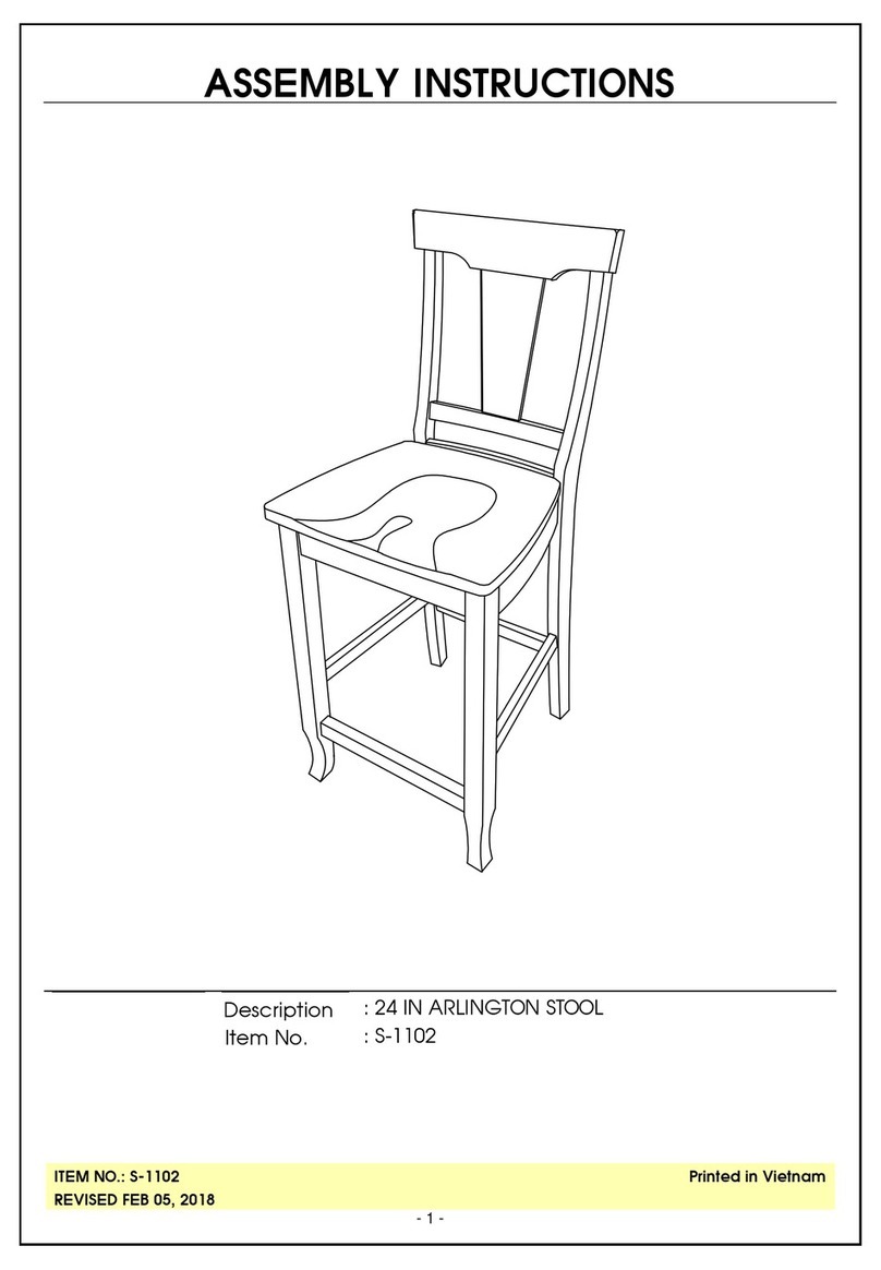 Unfinished Furniture of Wilmington ARLINGTON S-1102 Assembly instructions