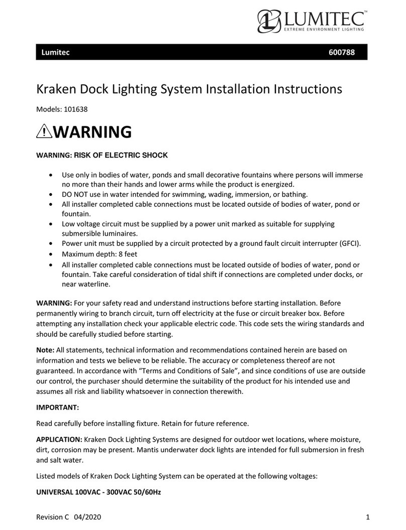 Lumitec Kraken 101638 installation instructions