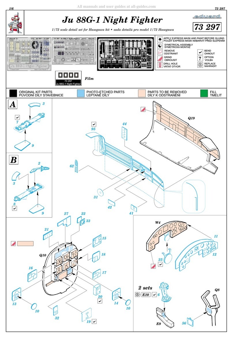 Eduard Ju 88G-1 Night Fighter quick start guide