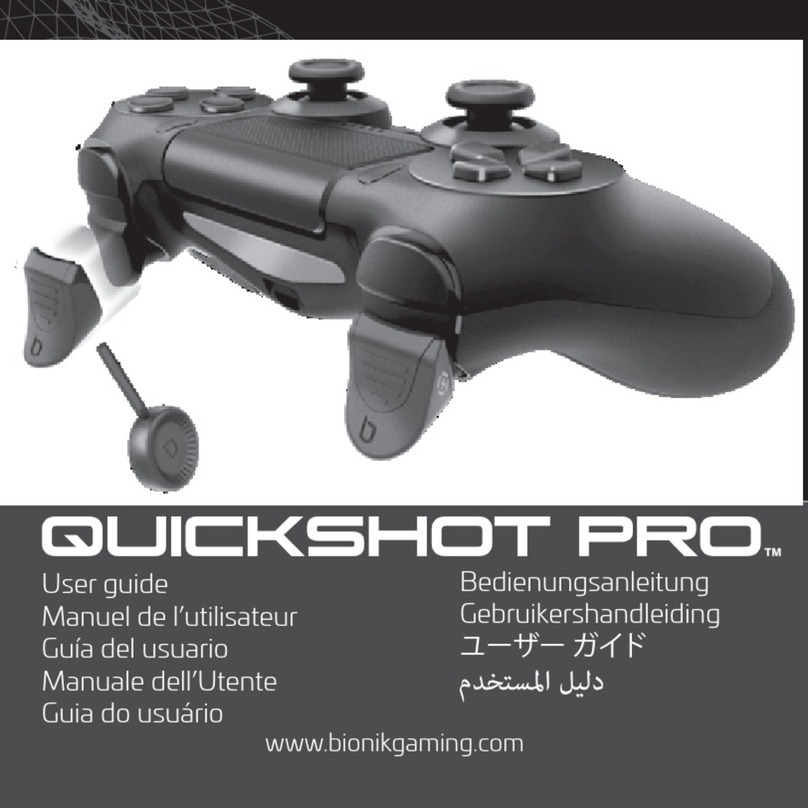 Bionik QUICKSHOT PRO user guide