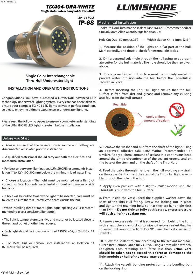 lumishore TIX404-ORA-WHITE instructions