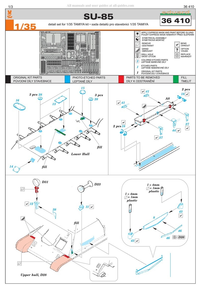 Eduard SU-85 quick start guide