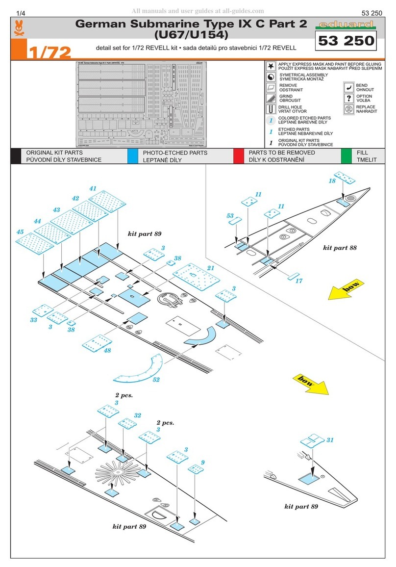 Eduard German Submarine Type IX C Part 2 (U67/U154) User manual Eduard German Submarine Type IX C Part 2 (U67/U154) User manual