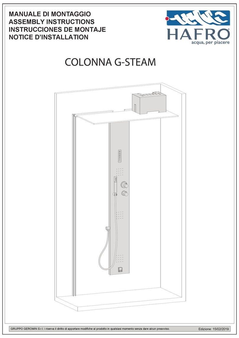 HAFRO COLONNA G-STEAM GER-4GSA3N4 Assembly instructions HAFRO COLONNA G-STEAM GER-4GSA3N4 Assembly instructions