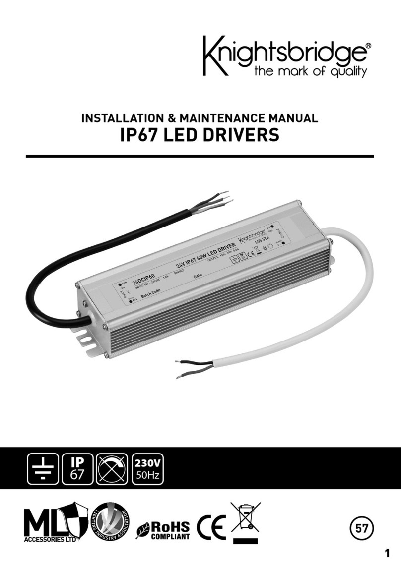 Knightsbridge 24DCIP60 Installation & maintenance manual