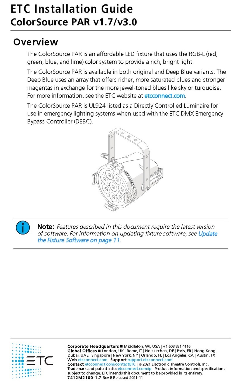 ETC ColorSource PAR v1.7 User manual