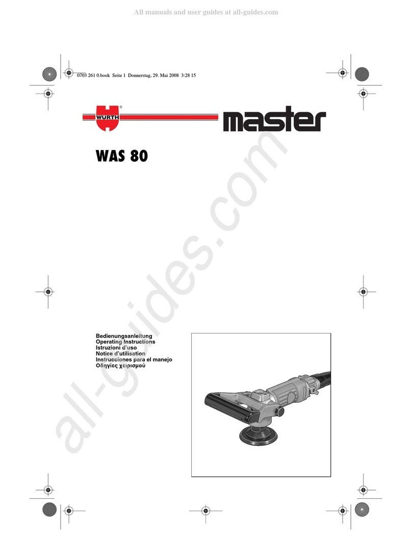 Würth master WAS 80 User manual