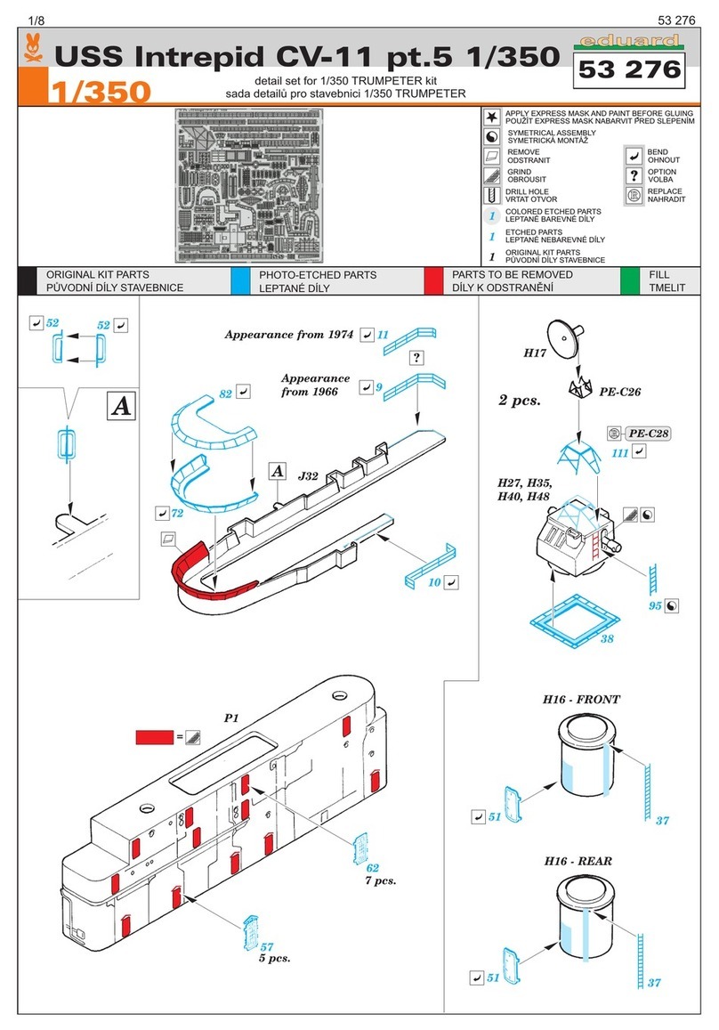 Eduard USS Intrepid CV-11 pt.5 1/350 quick start guide