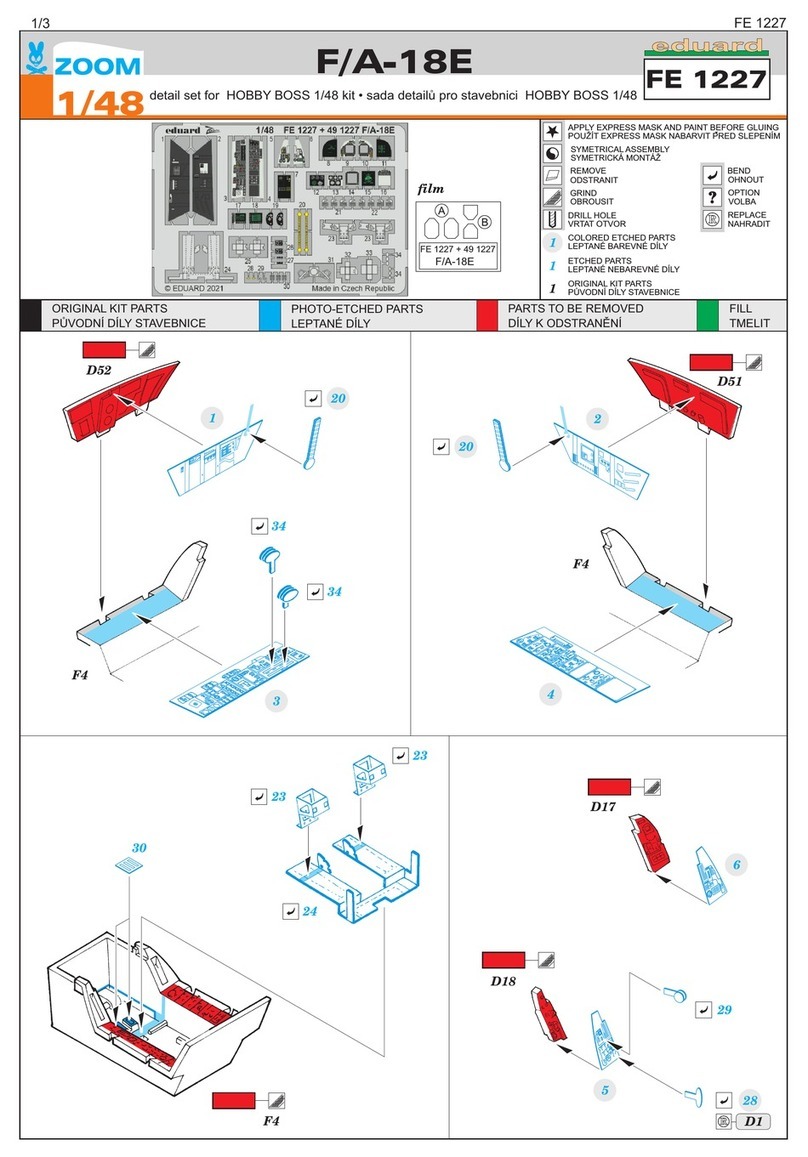 Eduard Zoom F/A-18E User manual Eduard Zoom F/A-18E User manual