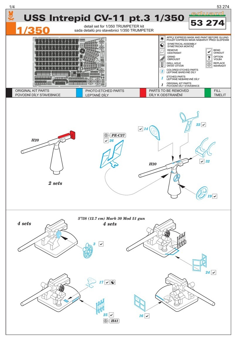 Eduard USS Intrepid CV-11 pt.3 1/350 quick start guide