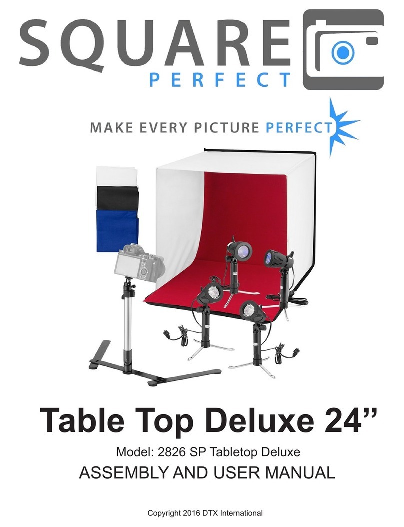 Square Perfect Table Top Deluxe 24" Assembly and user's manual